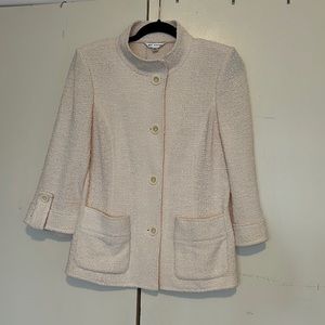 - ST JOHN linen blend blazer